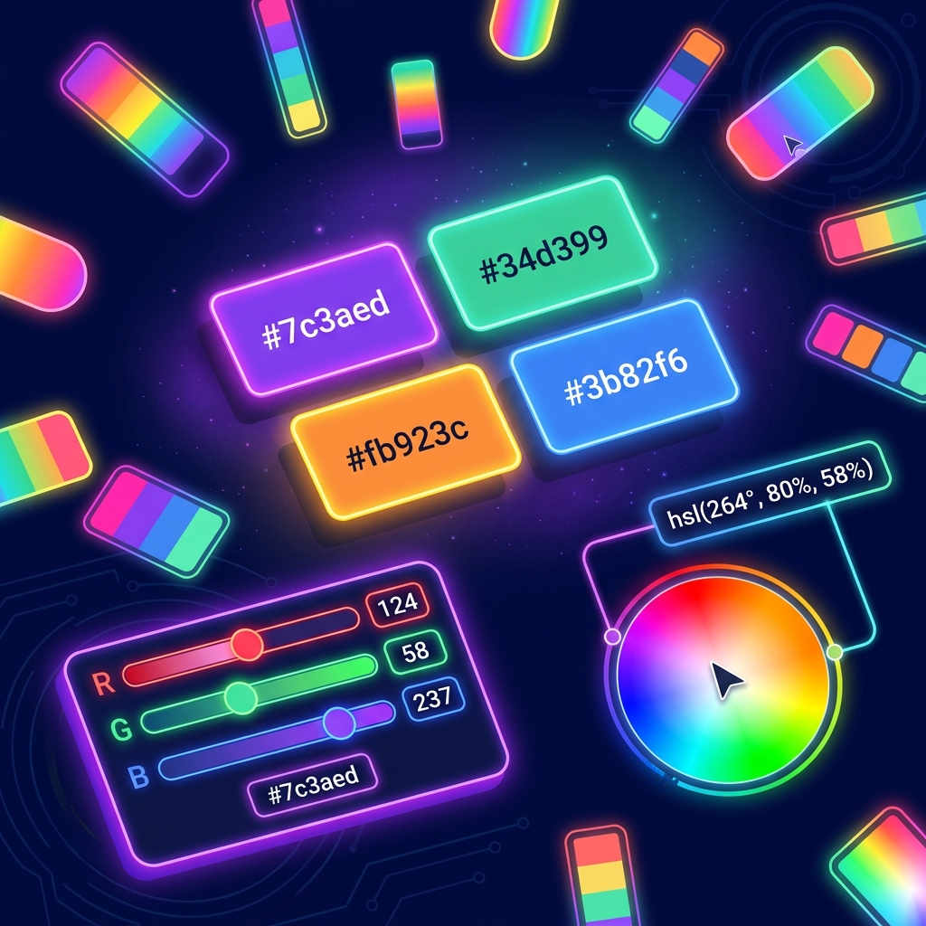 CSS Color Format Converter Tool (HEX, RGB, HSL) — Pixel Precision Web